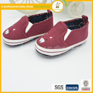 comfortable and soft sole wholesales blue baby canvas shoes